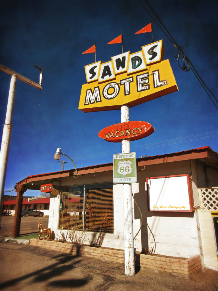 Elvis Presley once visited this hotel on Route 66 in Grants, New Mexico.