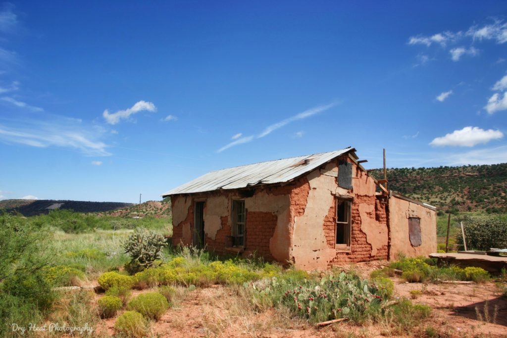 Adobe house in Cuervo, New Mexico
