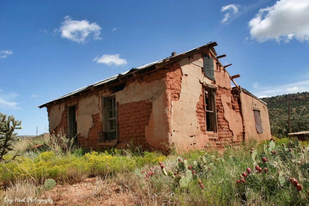 Adobe house in Cuervo, New Mexico