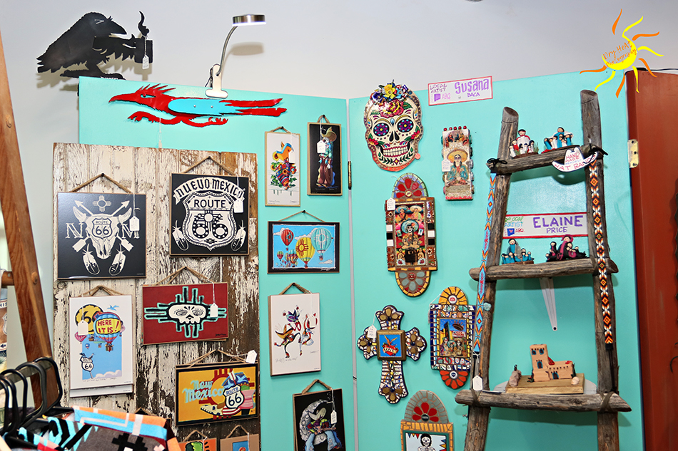 The Merc 66 carries many gift items including magnets, wall hangings, t-shirts, and original art work by Darryl Willison.