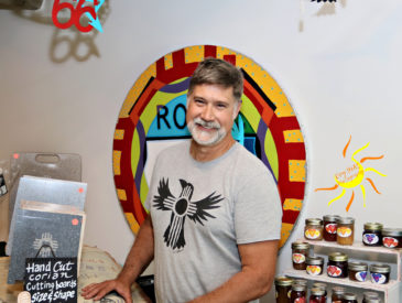 Darryl Willison specializes in sculpture made from recycled steel.