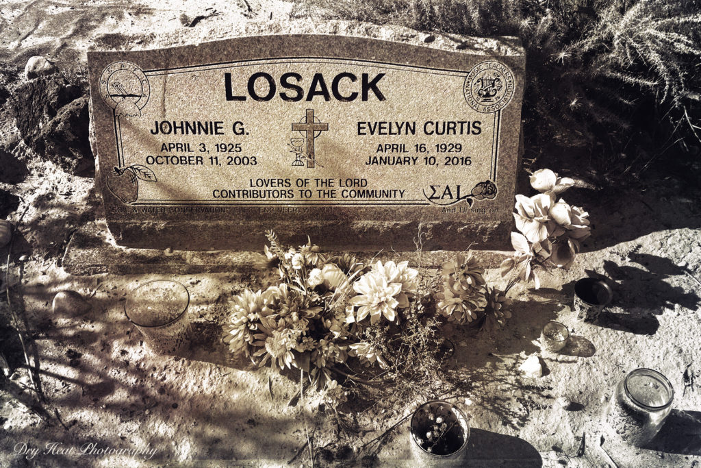 The Curtis Losack Farm is still an active farm in Corrales, New Mexico.
