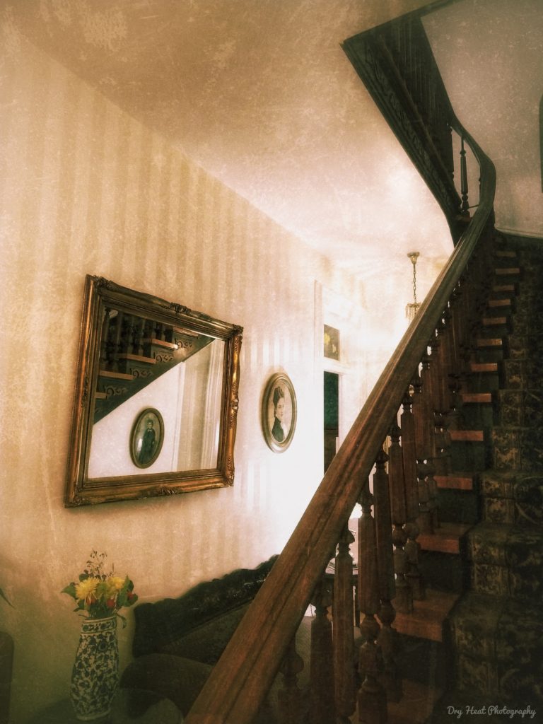 Grand staircase in the Luna Mansion.