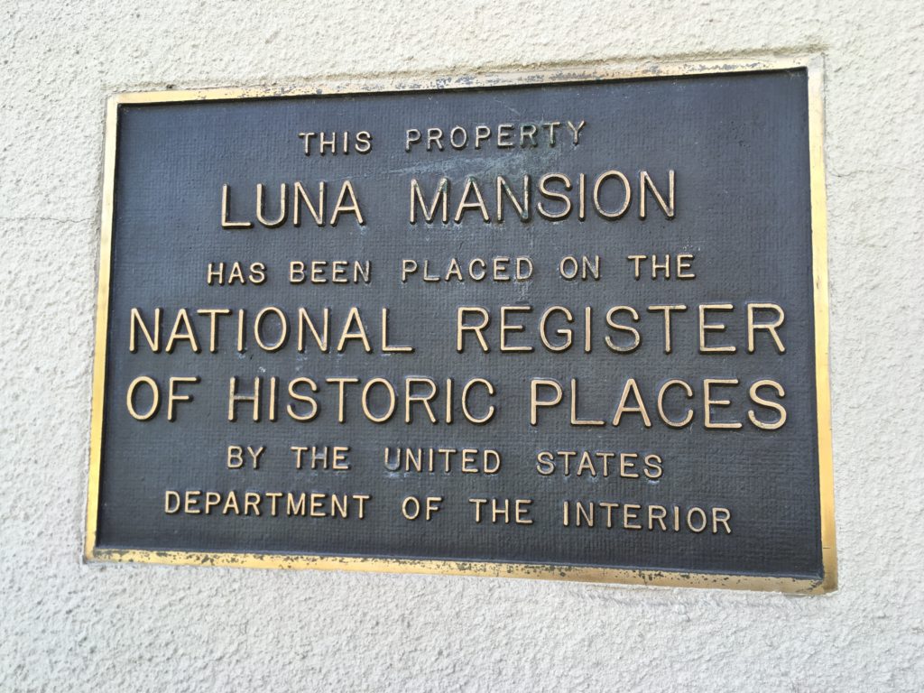 Once a private residence, the Luna Mansion is now a restaurant and event venue on the National Register of Historic Places.