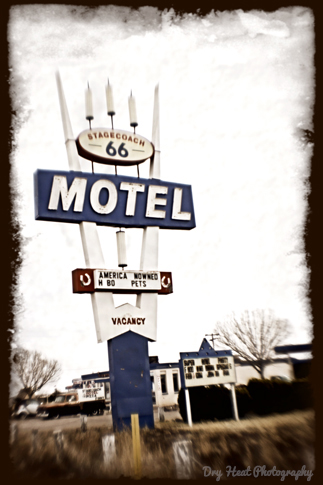 Stagecoach Motel on Route 66 in Seligman, Arizona.