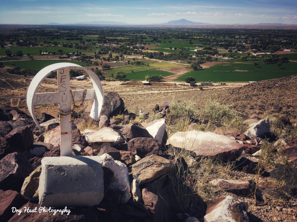 A view of Ladron Peak as seen from Tome Hill in Tome, New Mexico.