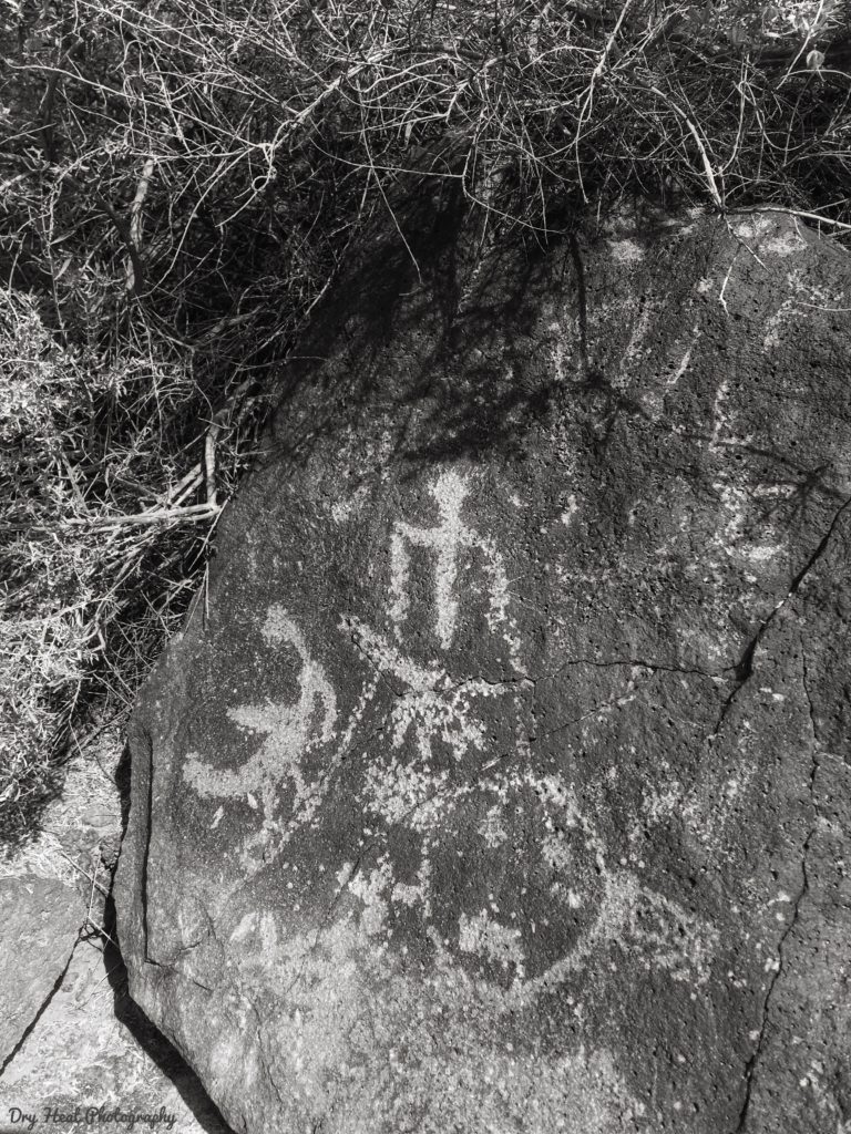 Boca Negra Canyon is part of Petroglyph National Monument in Albuquerque, New Mexico. Most of these ancient rock drawings were created between 400 - 700 years ago though some of them are over 1000 years old.