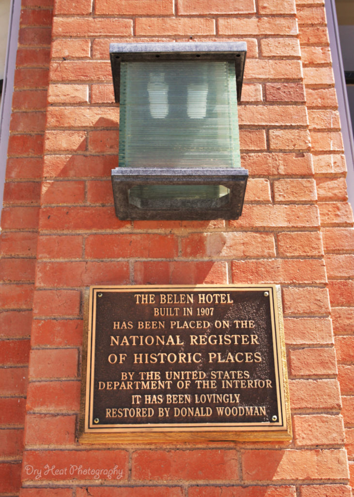 The historic Belen Hotel has been added to the National Register of Historic Places.