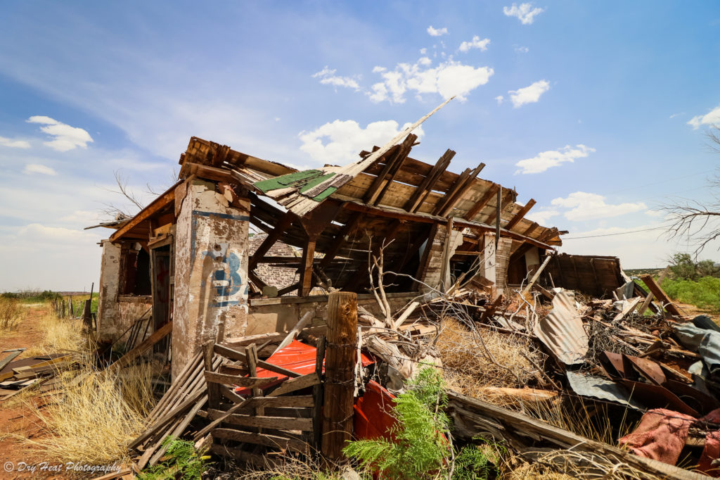 Carlos's Place in the Route 66 ghost town of Newkirk, New Mexico.