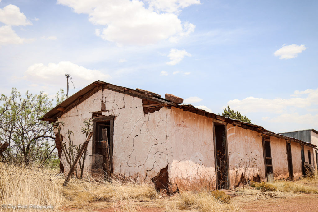 Abandoned ranch in the Route 66 ghost town of Newkirk, New Mexico.
