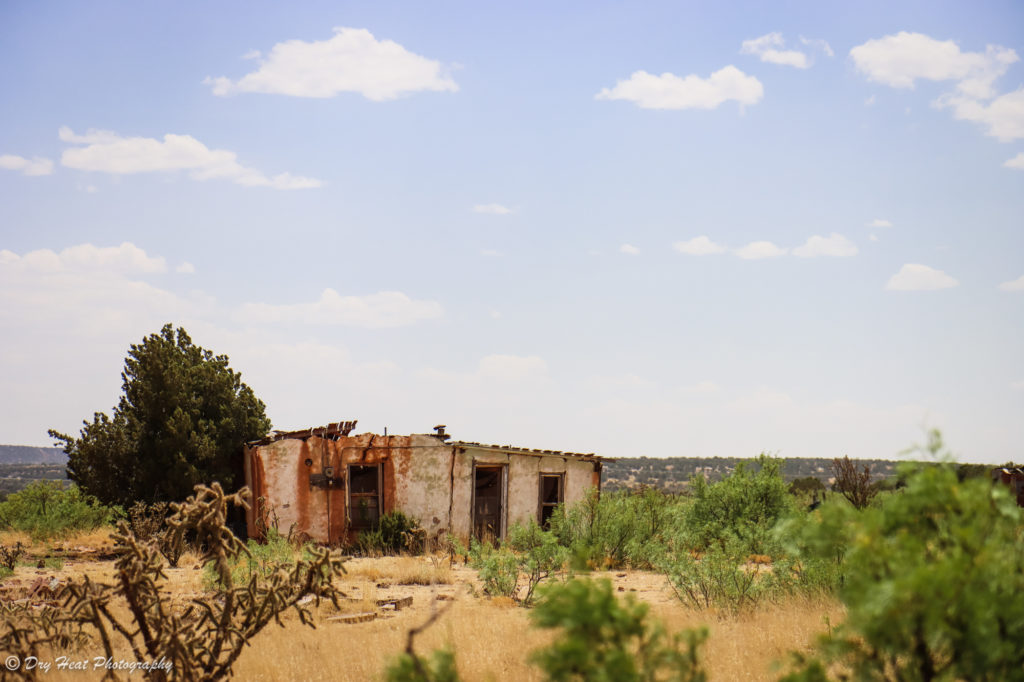 Abandoned house in the Route 66 ghost town of Newkirk, New Mexico.