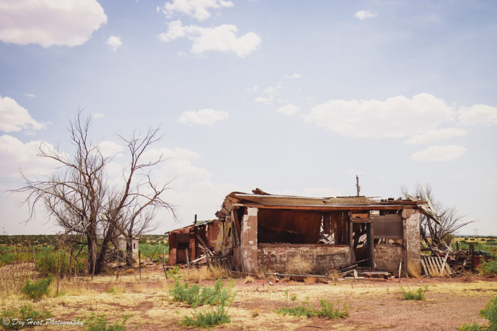 Carlos's Place in the Route 66 ghost town of Newkirk, New Mexico.