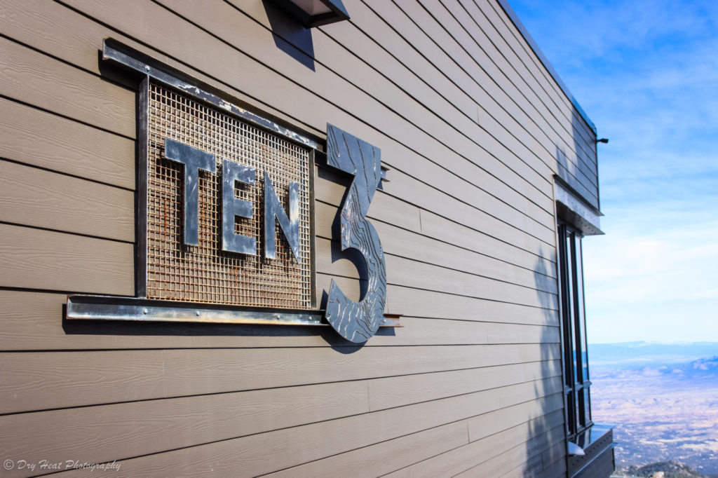 Ten 3 is the restaurant on top of the world at Sandia Peak.