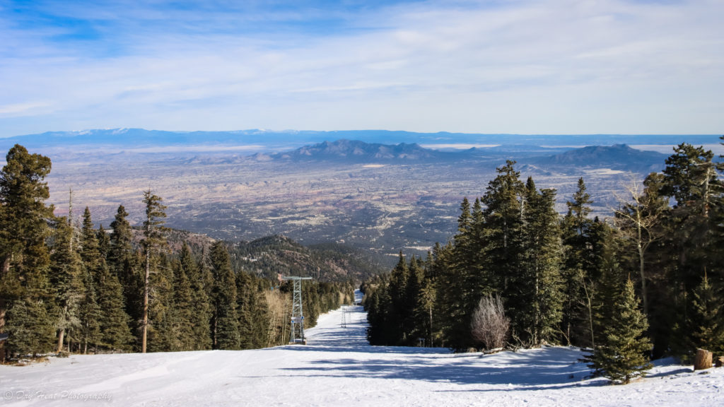 Looking east from Sandia Peak over the plains of New Mexico.
