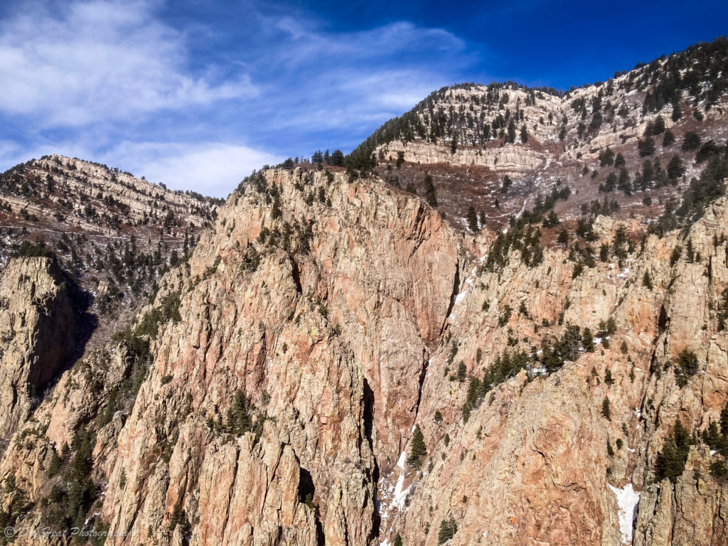Sandia Mountains as seen from the tram.