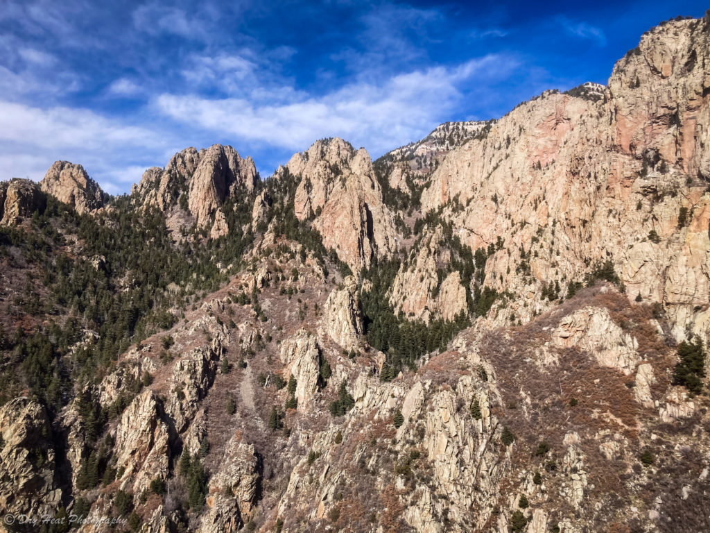 Sandia Mountains as seen from the tram.