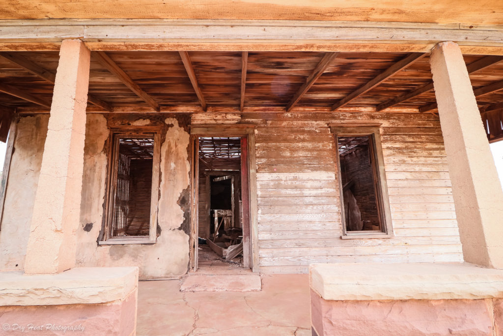 Abandoned house in the Route 66 ghost town of Cuervo, New Mexico.