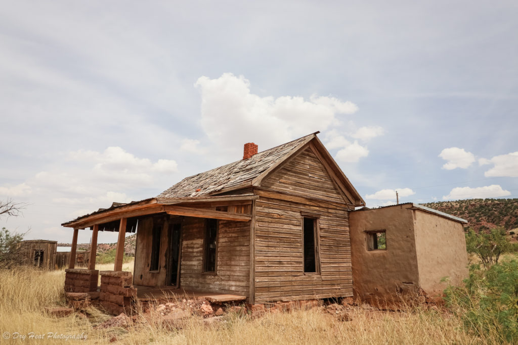 Abandoned house in the Route 66 ghost town of Cuervo, New Mexico.
