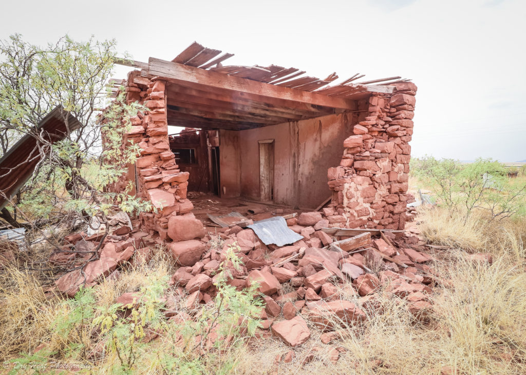 Abandoned house in the Route 66 ghost town of Cuervo, New Mexico.