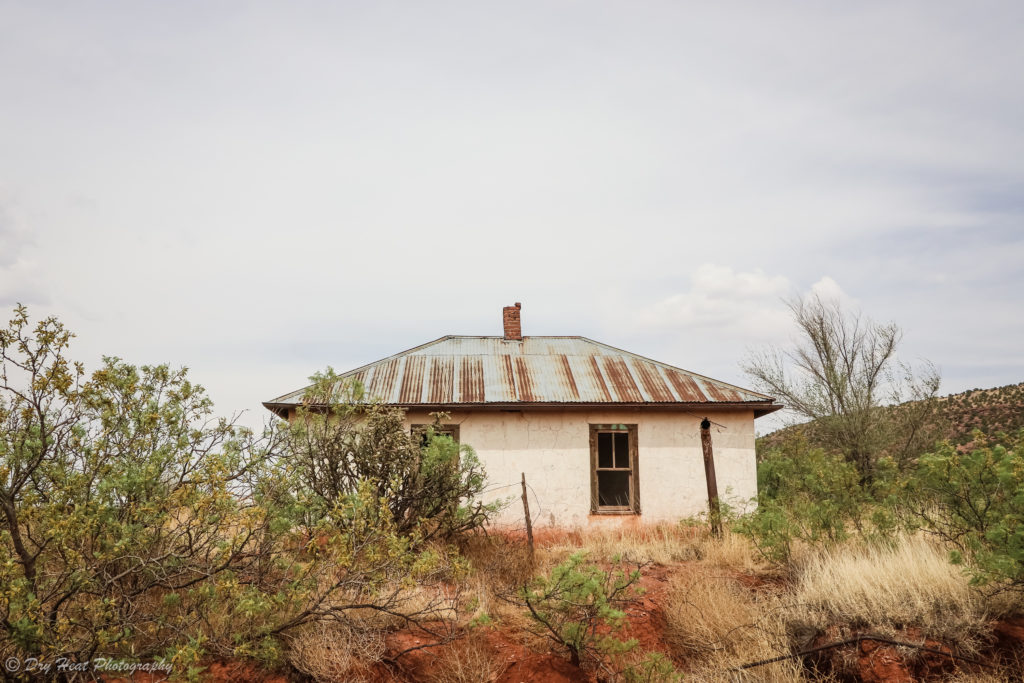 Abandoned house in the Route 66 ghost town of Cuervo, New Mexico.