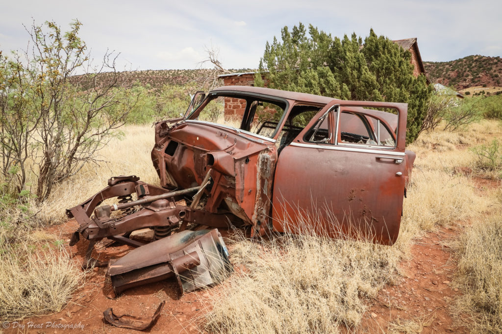 Abandoned house in the Route 66 ghost town of Cuervo, New Mexico.