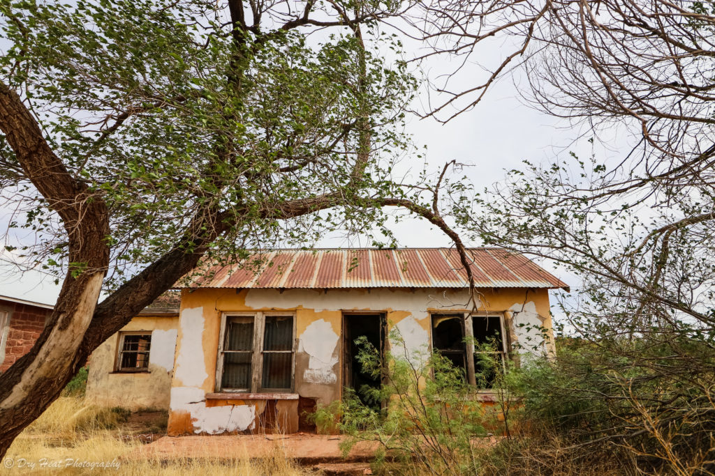 Abandoned house in the Route 66 ghost town of Cuervo, New Mexico.
