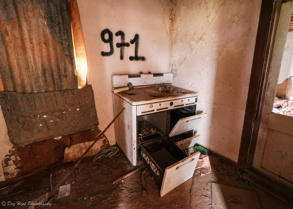 Abandoned house in the Route 66 ghost town of Cuervo, New Mexico.
