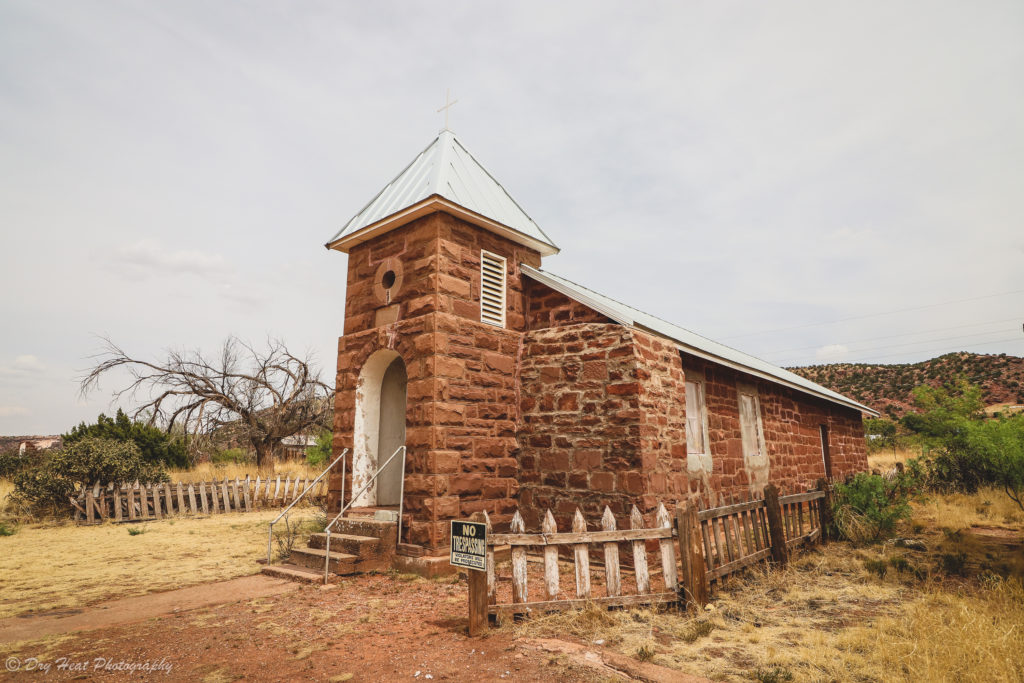 The church in Cuervo, New Mexico.