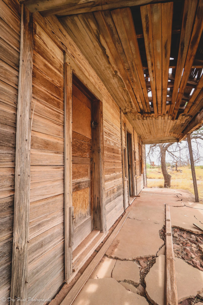 Abandoned house in the route 66 ghost town of Cuervo, New Mexico.
