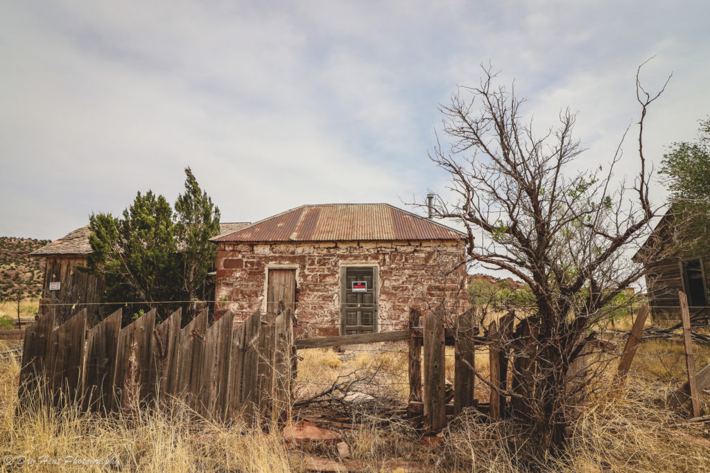 Abandoned house in the route 66 ghost town of Cuervo, New Mexico.