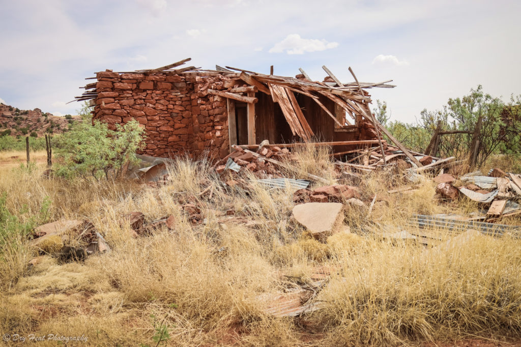 Abandoned house in the Route 66 ghost town of Cuervo, New Mexico.