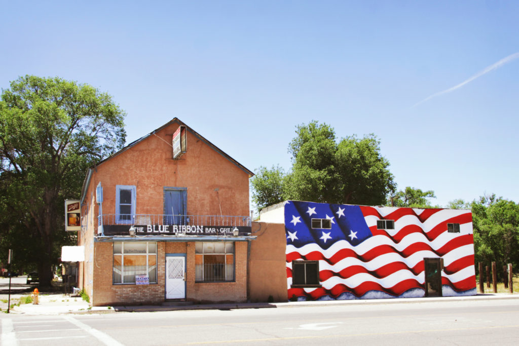 Blue Ribbon Bar and Grill in Estancia, New Mexico.