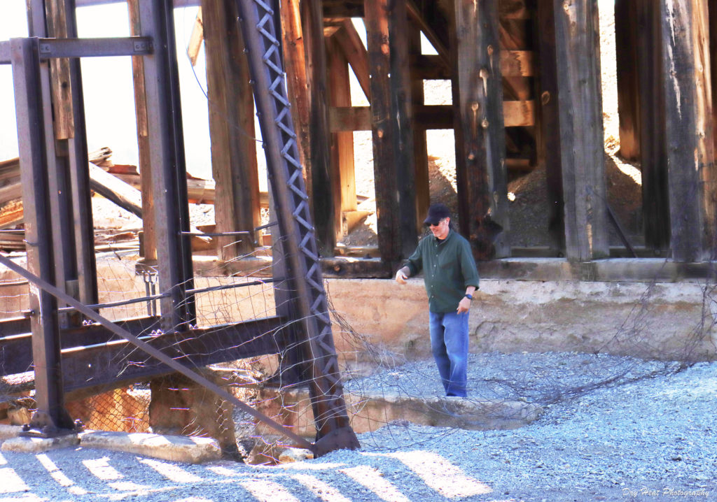 Abandoned mine shaft in Kelly, New Mexico.