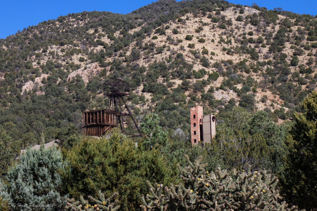 Abandoned mine in Kelly, New Mexico.