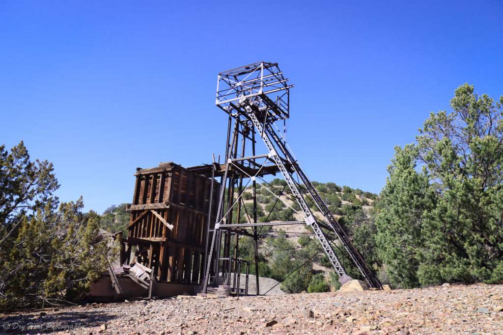 Abandoned mine in Kelly, New Mexico.