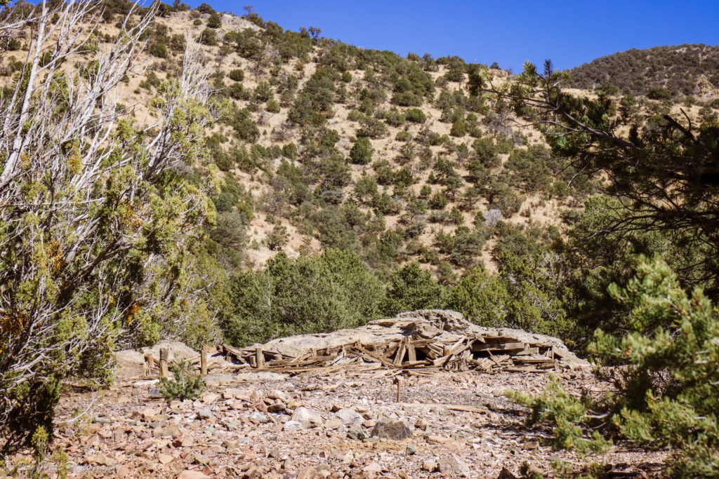 Abandoned mine in Kelly, New Mexico.