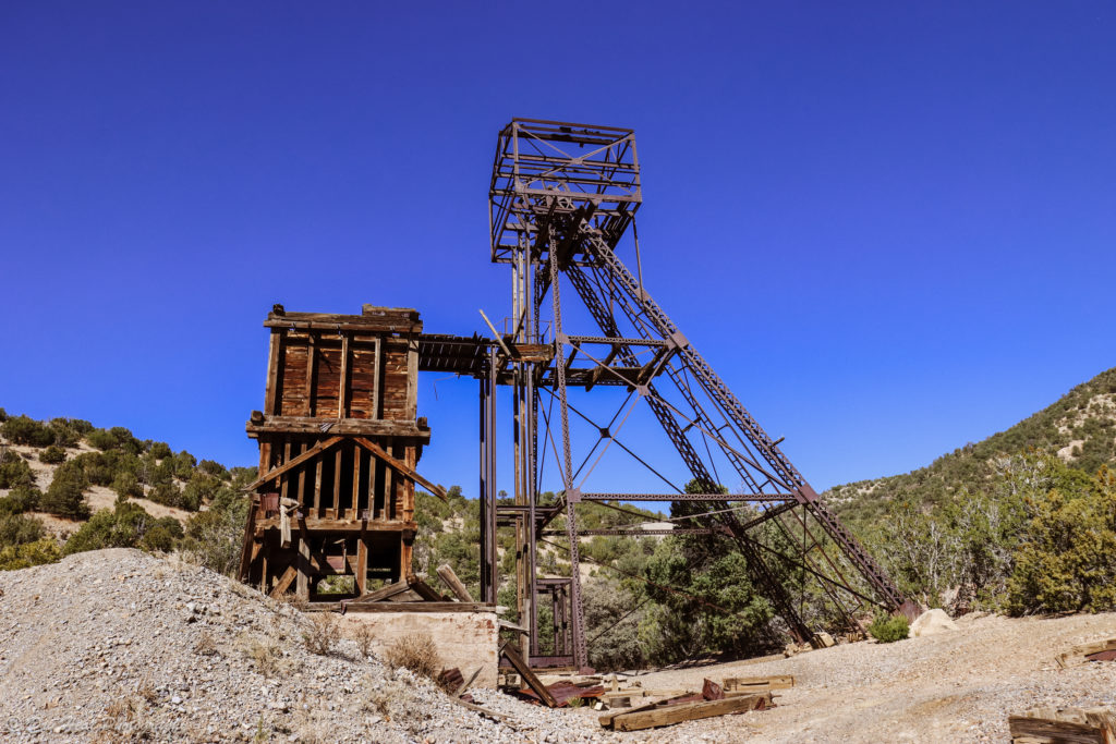 Abandoned mine in Kelly, New Mexico.
