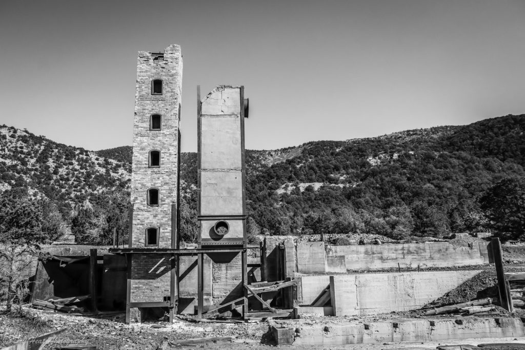 Abandoned mine in Kelly, New Mexico.